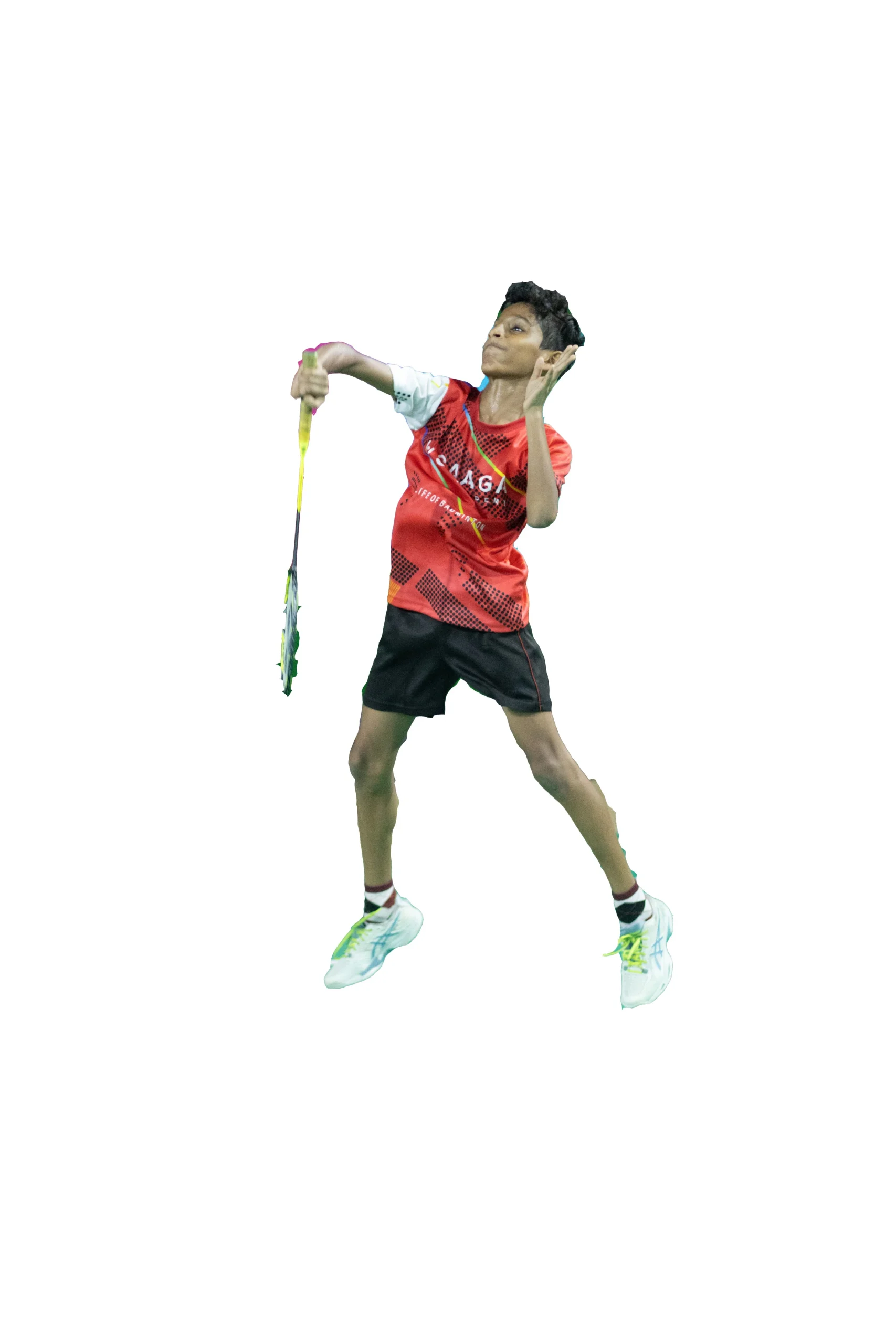Saaga Badminton Academy training and court moment